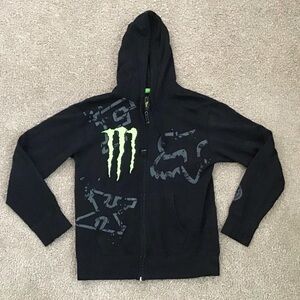 Fox Black and Green Collaboration Hoodie